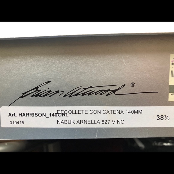 Authentic BRIAN ATWOOD Harrison Suede Chain Pumps - Picture 8 of 10